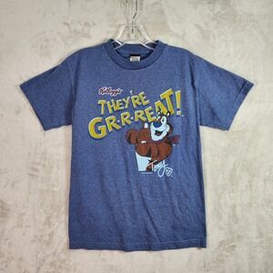 TNT Frosted Flakes Tony the Tiger T-Shirt Mens Small Blue Kellogg's Promo 2006